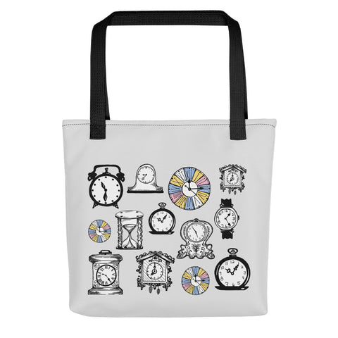 Antique Clock All-Over-Print Tote Bag