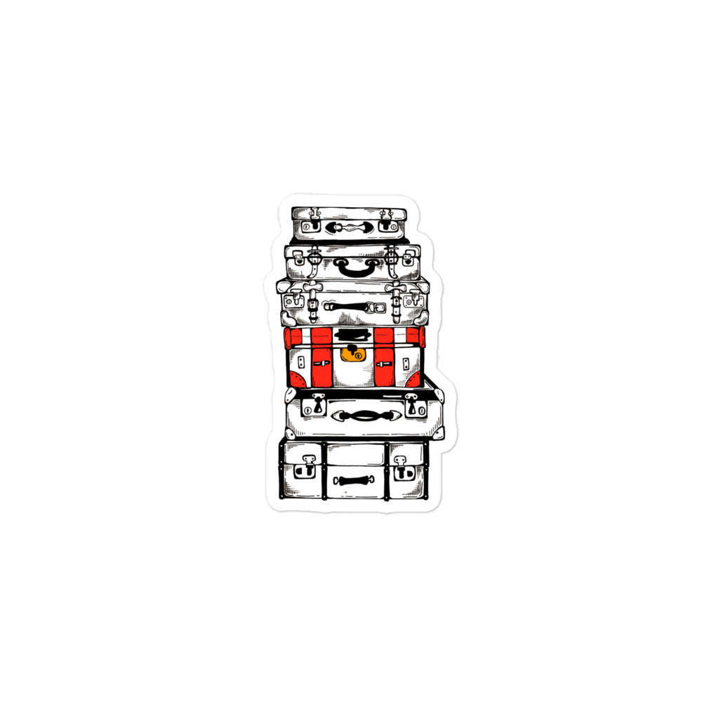 Vintage Suitcase Sticker