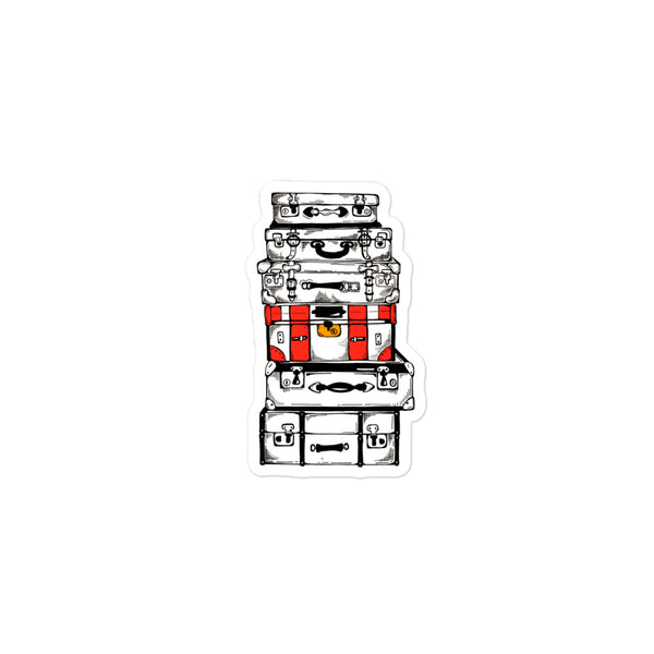Vintage Suitcase Sticker