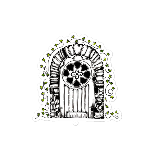 Garden Door Sticker