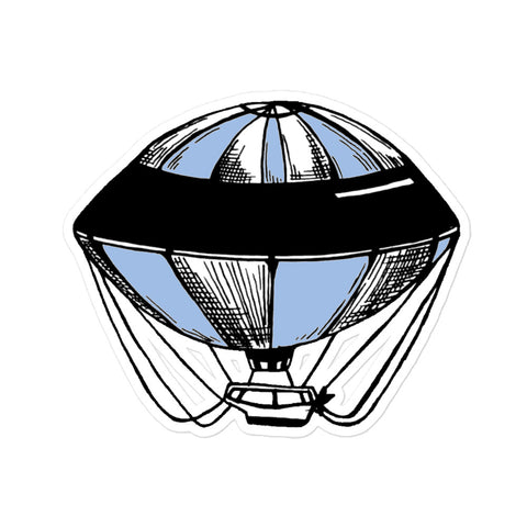 Vintage Hot Air Balloon Sticker
