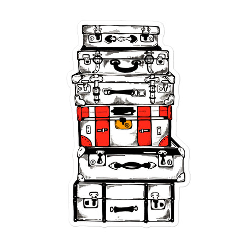 Vintage Suitcase Sticker